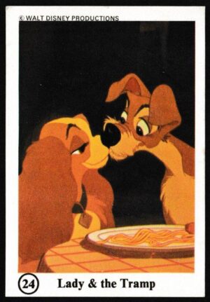 Ty-phoo Tea - 'Wonderful World of Disney' (1975) - Card #24 - Lady & The Tramp