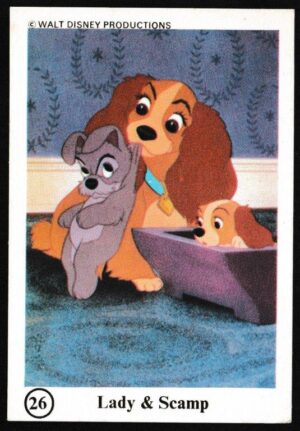 Ty-phoo Tea - 'Wonderful World of Disney' (1975) - Card #26 - Lady & Scamp