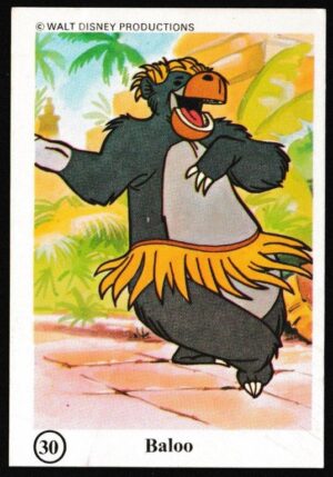 Ty-phoo Tea - 'Wonderful World of Disney' (1975) - Card #30 - Baloo