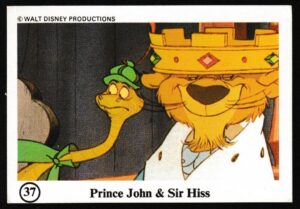 Ty-phoo Tea - 'Wonderful World of Disney' (1975) - Card #37 - Prince John & Sir Hiss