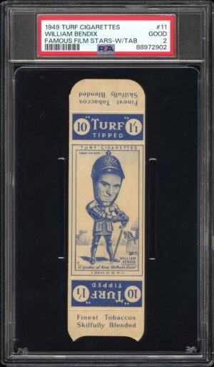 Carreras Turf - William Bendix **PSA2** - Famous Film Stars (w/tab)