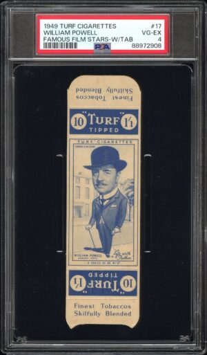 Carreras Turf - William Powell **PSA4** - Famous Film Stars (w/tab)
