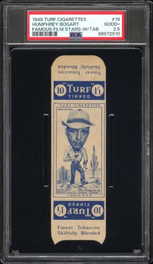 Carreras Turf - Humphrey Bogart **PSA2.5** - Famous Film Stars (w/tab)