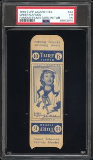 Carreras Turf - Greer Garson **PSA1.5** - Famous Film Stars (w/tab) Carreras Turf - Greer Garson **PSA1.5** - Famous Film Stars (w/tab)