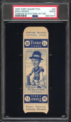 Carreras Turf - Bing Crosby **PSA2** - Famous Film Stars (w/tab) Carreras Turf - Bing Crosby **PSA2** - Famous Film Stars (w/tab)