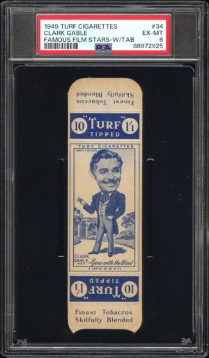 Carreras Turf - Clark Gable **PSA6** - Famous Film Stars (w/tab) Carreras Turf - Clark Gable **PSA6** - Famous Film Stars (w/tab)