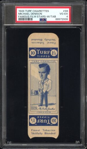 Carreras Turf - Michael Denison **PSA4** - Famous Film Stars (w/tab) Carreras Turf - Michael Denison **PSA4** - Famous Film Stars (w/tab)