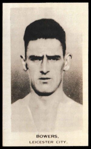 U.S.M.Co - J. Bowers (Leicester City) - 'Popular Footballers' - (1936) U.S.M.Co - J. Bowers (Leicester City) - 'Popular Footballers' - (1936)