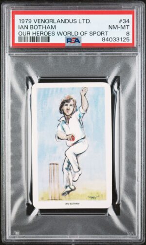Venorlandus - 'Our Heroes World of Sport' (1979) - Ian Botham (Somerset) **PSA8** Venorlandus - 'Our Heroes World of Sport' (1979) - Ian Botham (Somerset) **PSA8**