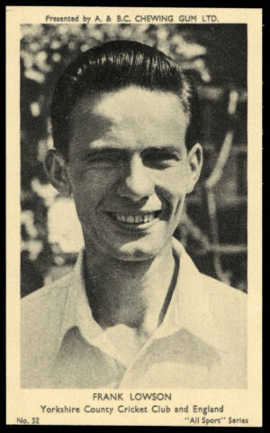 A&BC - 'All Sport Series' (1954) - ?Frank Lowson (Yorkshire) A&BC - 'All Sport Series' (1954) - ?Frank Lowson (Yorkshire)