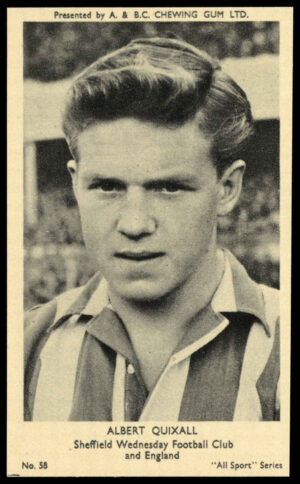 A&BC - 'All Sport Series' (1954) - ?Albert Quixall (Sheffield Weds) A&BC - 'All Sport Series' (1954) - ?Albert Quixall (Sheffield Weds)
