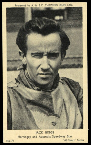 A&BC - 'All Sport Series' (1954) - Jack Biggs (Haringey Speedway) A&BC - 'All Sport Series' (1954) - Jack Biggs (Haringey Speedway)