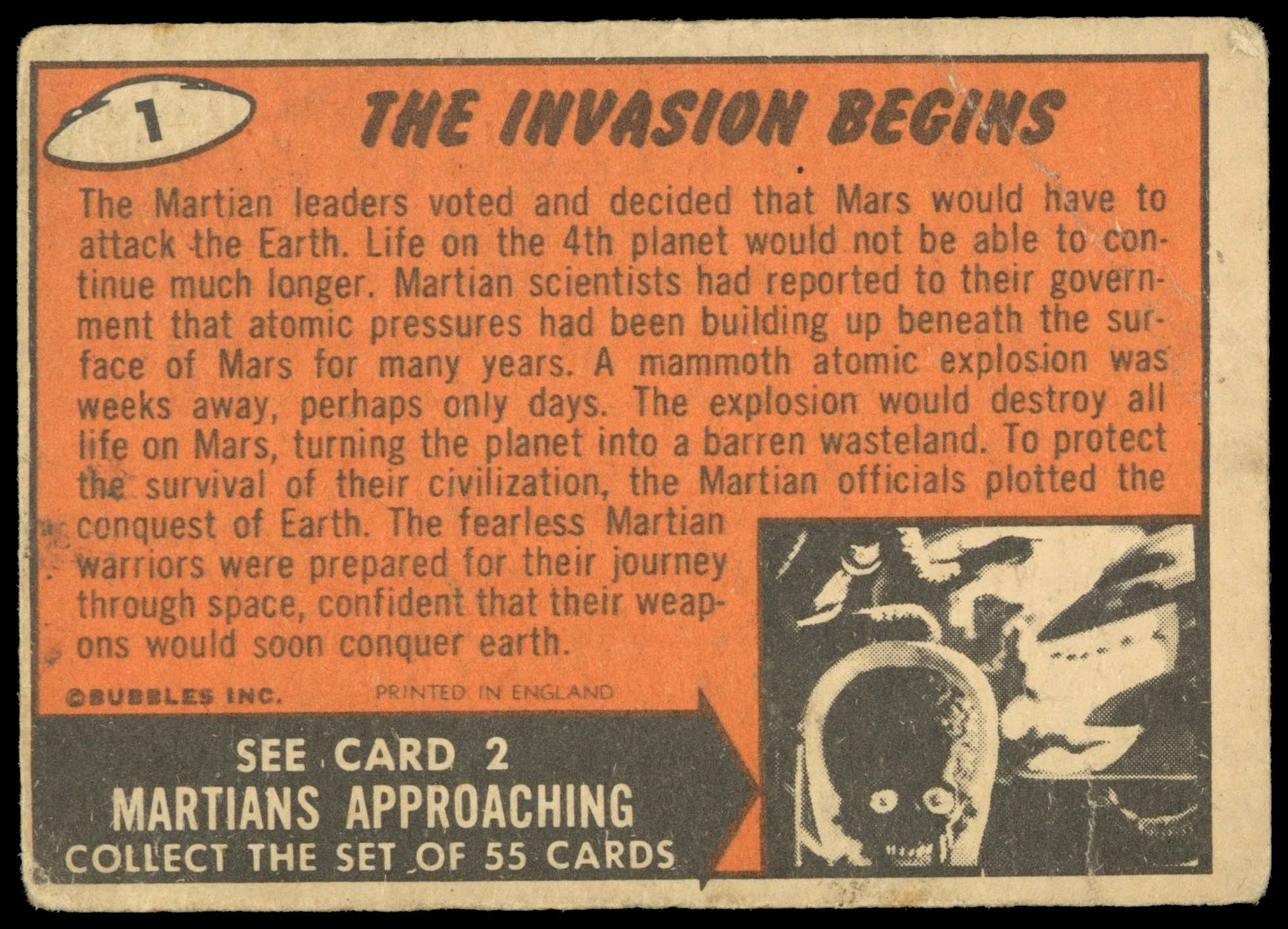 Bubbles Inc - 'Mars Attacks' (1964) - The Invasion Begins Bubbles Inc - 'Mars Attacks' (1964) - The Invasion Begins
