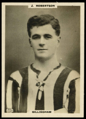 Godfrey Phillips - 'J. Robertson (Gillingham)' - Footballers L3 (1922) Godfrey Phillips - 'J. Robertson (Gillingham)' - Footballers L3 (1922)