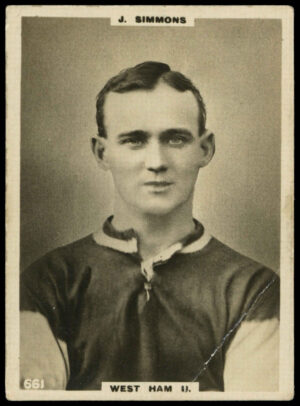 Godfrey Phillips - 'J. Simmons (West Ham United)' - Footballers L3 (1922)