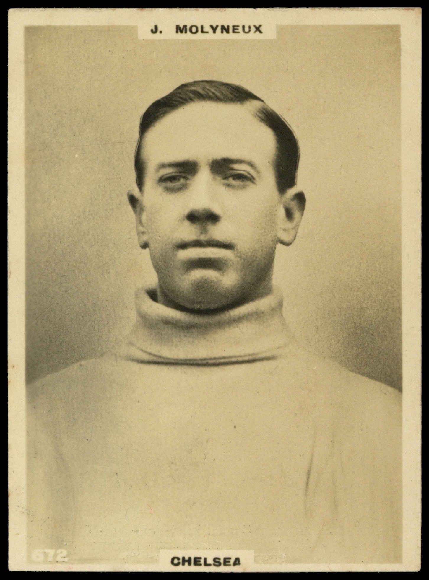 Godfrey Phillips - 'J. Molyneaux (Chelsea)' - Footballers L3 (1922) Godfrey Phillips - 'J. Molyneaux (Chelsea)' - Footballers L3 (1922)