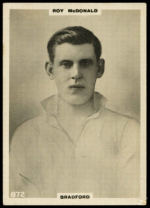 Godfrey Phillips - 'Roy McDonald (Bradford)' - Footballers L3 (1922) Godfrey Phillips - 'Roy McDonald (Bradford)' - Footballers L3 (1922)