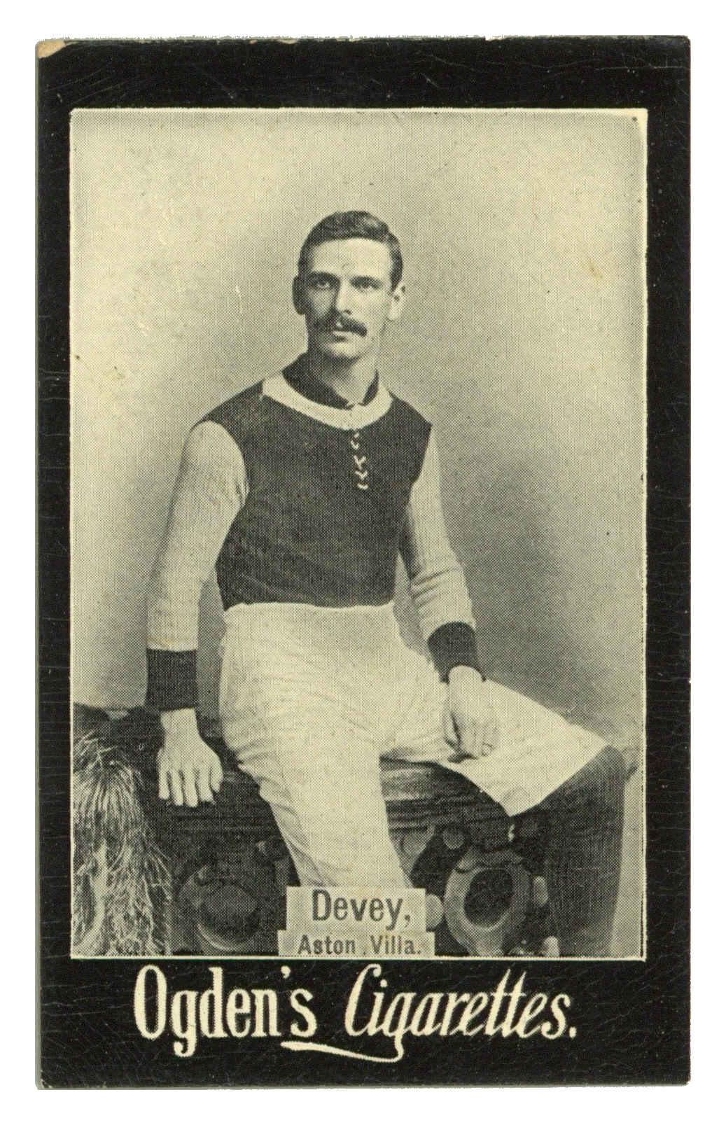 Ogden's - 'General Interest. C. Plain Backs. (Football)' (1902) - Devey (Aston Villa) Ogden's - 'General Interest. C. Plain Backs. (Football)' (1902) - Devey (Aston Villa)