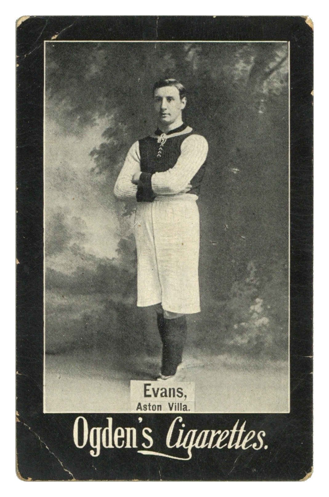 Ogden's - 'General Interest. C. Plain Backs. (Football)' (1902) - Evans (Aston Villa) Ogden's - 'General Interest. C. Plain Backs. (Football)' (1902) - Evans (Aston Villa)