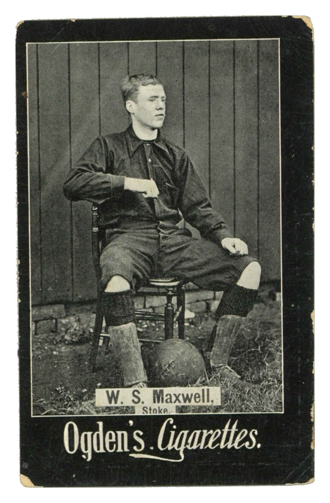 Ogden's - 'General Interest. C. Plain Backs. (Football)' (1902) - W.S. Maxwell (Stoke) Ogden's - 'General Interest. C. Plain Backs. (Football)' (1902) - W.S. Maxwell (Stoke)