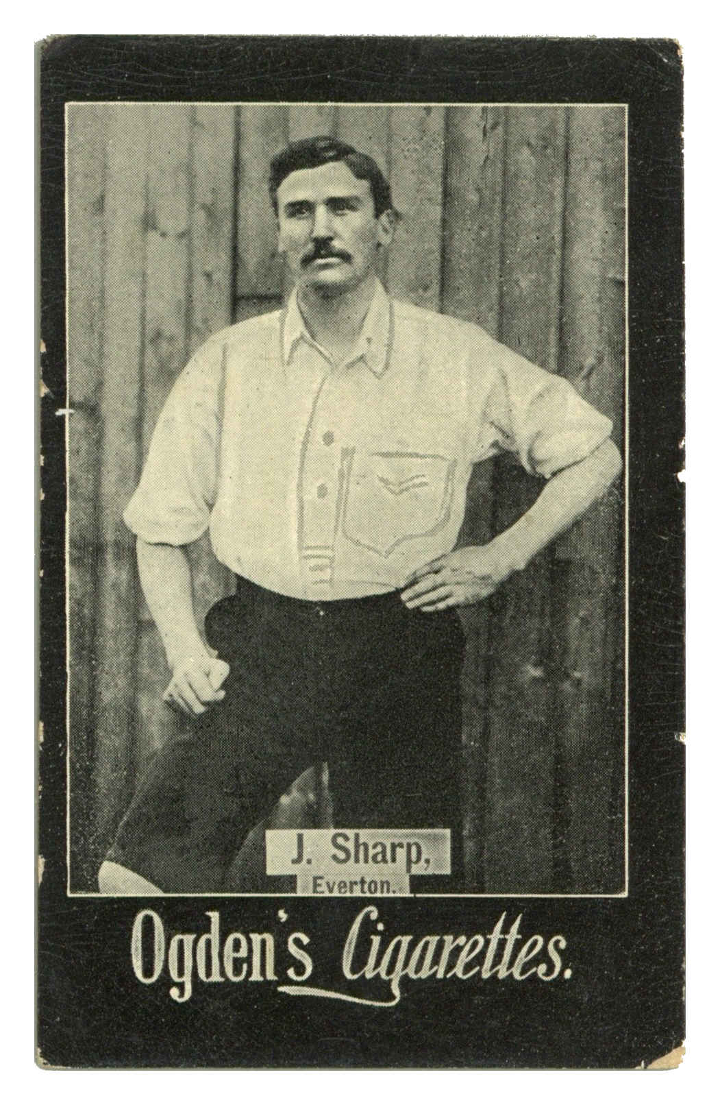 Ogden's - 'General Interest. C. Plain Backs. (Football)' (1902) - J. Sharp (Everton) Ogden's - 'General Interest. C. Plain Backs. (Football)' (1902) - J. Sharp (Everton)