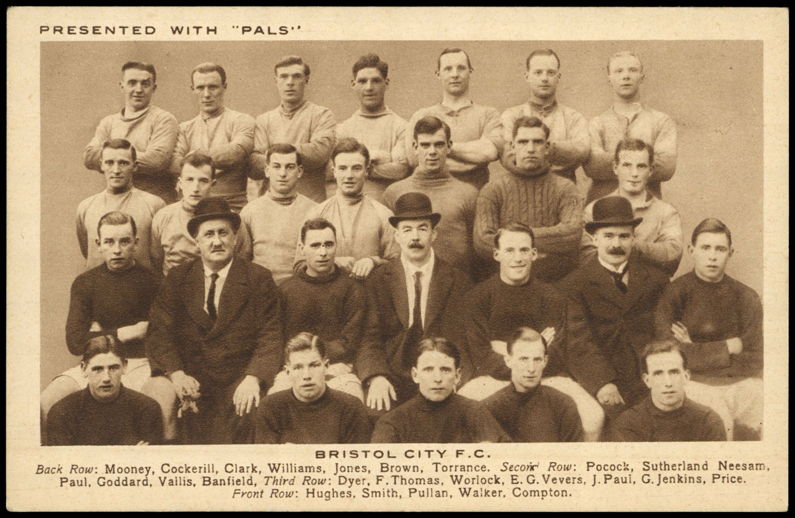 Pals Magazine - 'Football Teams 1923-24' - Bristol City (1923) Pals Magazine - 'Football Teams 1923-24' - Bristol City (1923)