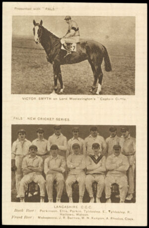 Pals Magazine - 'New Cricket Series (Pairs)' (1923) - Lancashire C.C.C. & Victor Smyth on Captain Cuttle