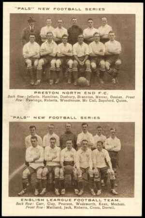 Pals Magazine - 'New Football Series (Pairs)' (1923) - Preston North End & English League Football Team