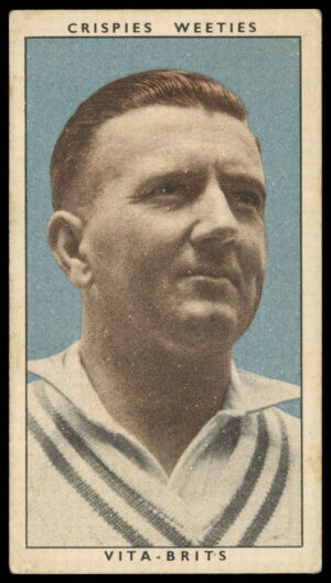 Crispies Weeties - 'Leading Cricketers' #22 - J. Moroney (New South Wales) (1948) Crispies Weeties - 'Leading Cricketers' #22 - J. Moroney (New South Wales) (1948)