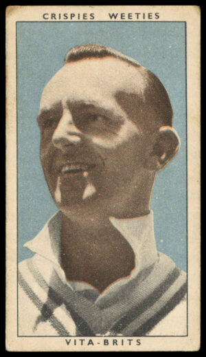 Crispies Weeties - 'Leading Cricketers' #25 - J. Pettiford (New South Wales) (1948) Crispies Weeties - 'Leading Cricketers' #25 - J. Pettiford (New South Wales) (1948)