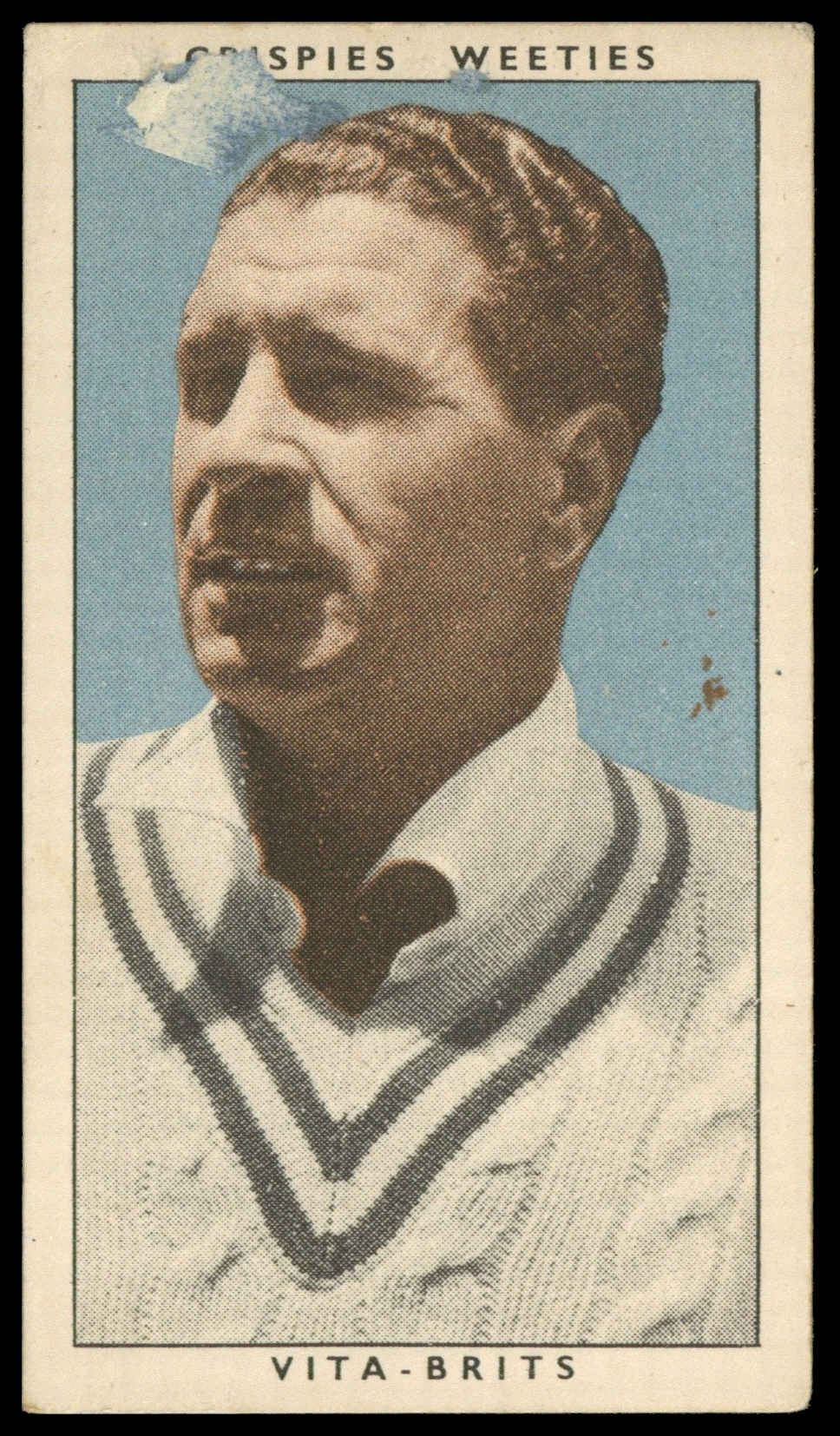 Crispies Weeties - 'Leading Cricketers' #32 - E. Toshack (New South Wales) (1948) Crispies Weeties - 'Leading Cricketers' #32 - E. Toshack (New South Wales) (1948)