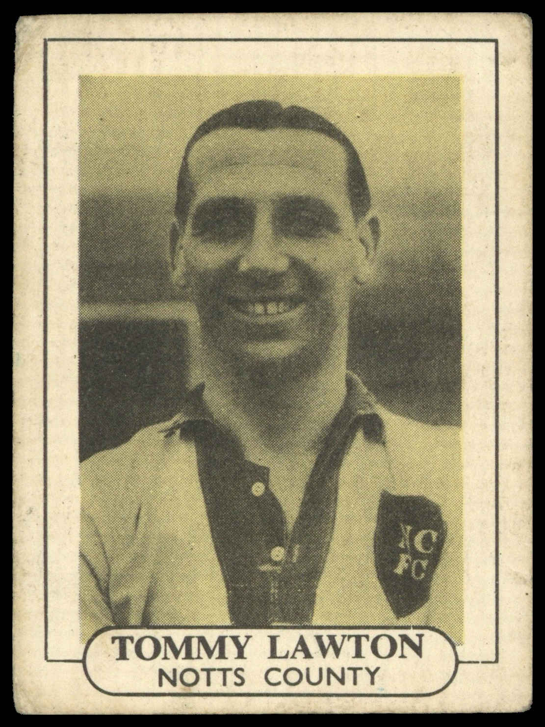Wilkinson - 'Popular Footballers' (c1955) - Tommy Lawton (Notts county) Wilkinson - 'Popular Footballers' (c1955) - Tommy Lawton (Notts county)