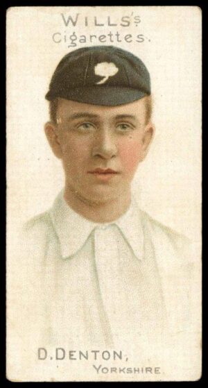 Wills (W.D. & H.O.) - 'Cricketer Series 1901 (A)' (1901) - D. Denton (Yorkshire)