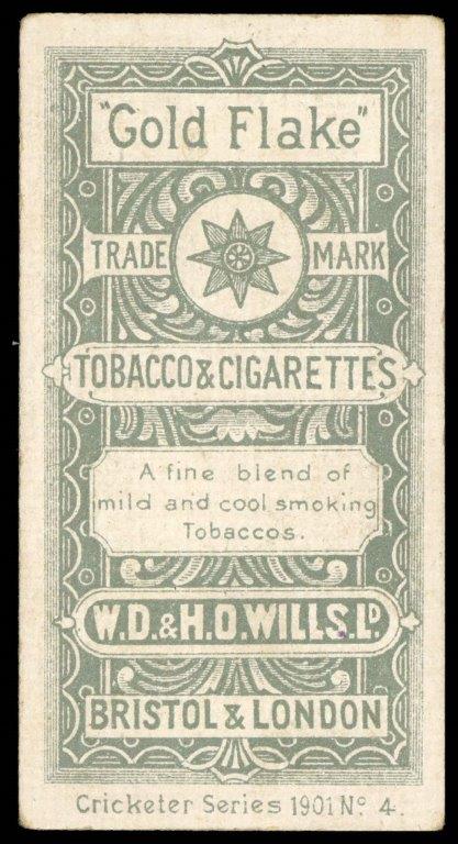 Wills (W.D. & H.O.) - 'Cricketer Series 1901 (A)' (1901) - T. Hayward (Surrey) Wills (W.D. & H.O.) - 'Cricketer Series 1901 (A)' (1901) - T. Hayward (Surrey)