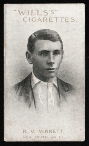 Wills - 'Prominent Australian & English Cricketers' (1911) - R.V. Minnett (New South Wales)