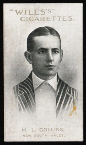 Wills - 'Prominent Australian & English Cricketers' (1911) - H.L. Collins (New South Wales) Wills - 'Prominent Australian & English Cricketers' (1911) - H.L. Collins (New South Wales)