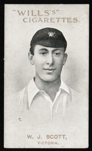 Wills - 'Prominent Australian & English Cricketers' (1911) - W.J. Scott (Victoria)