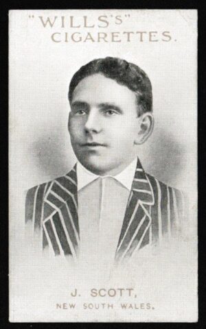 Wills - 'Prominent Australian & English Cricketers' (1911) - J. Scott (New South Wales) Wills - 'Prominent Australian & English Cricketers' (1911) - J. Scott (New South Wales)