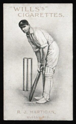 Wills - 'Prominent Australian & English Cricketers' (1911) - R.J. Hartigan (Queensland)