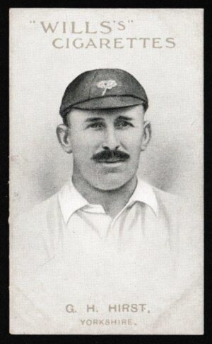 Wills - 'Prominent Australian & English Cricketers' (1911) - G.H. Hirst (Yorkshire) Wills - 'Prominent Australian & English Cricketers' (1911) - G.H. Hirst (Yorkshire)