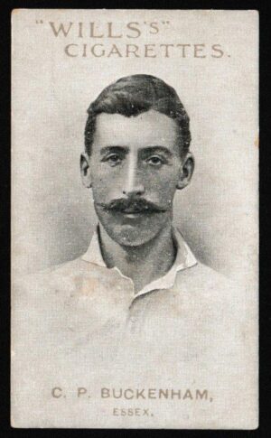 Wills - 'Prominent Australian & English Cricketers' (1911) - C.P. Buckenham (Essex) Wills - 'Prominent Australian & English Cricketers' (1911) - C.P. Buckenham (Essex)
