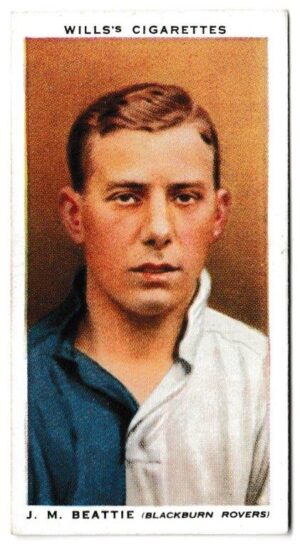 Wills (W.D. & H.O.) - 'Association Footballers' (1935) - Card #3 - J.M. Beattie (Blackburn Rovers)