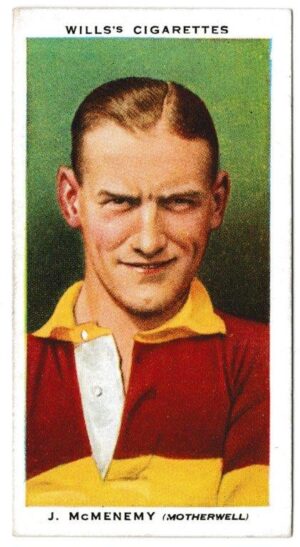 Wills (W.D. & H.O.) - 'Association Footballers' (1935) - Card #30 - J. McMenemy (Motherwell)