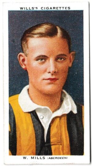Wills (W.D. & H.O.) - 'Association Footballers' (1935) - Card #32 - W. Mills (Aberdeen)