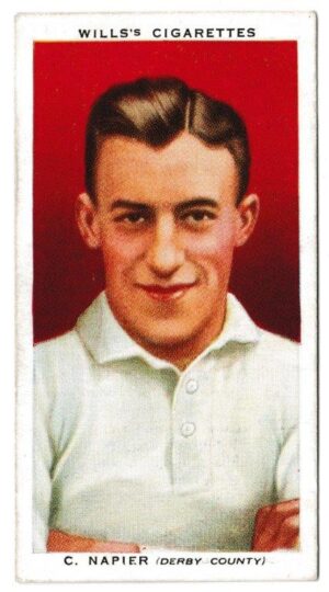Wills (W.D. & H.O.) - 'Association Footballers' (1935) - Card #35 - C. Napier (Derby County)
