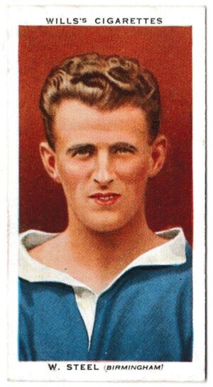 Wills (W.D. & H.O.) - 'Association Footballers' (1935) - Card #41 - W. Steel (Birmingham)