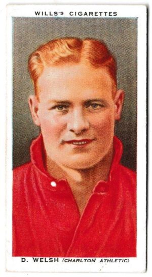 Wills (W.D. & H.O.) - 'Association Footballers' (1935) - Card #47 - D. Welsh (Charlton Athletic)