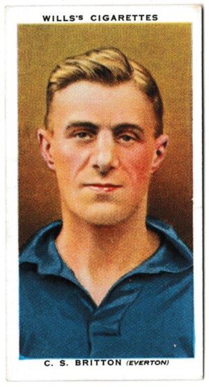 Wills (W.D. & H.O.) - 'Association Footballers' (1935) - Card #6 - C.S Britton (Everton)