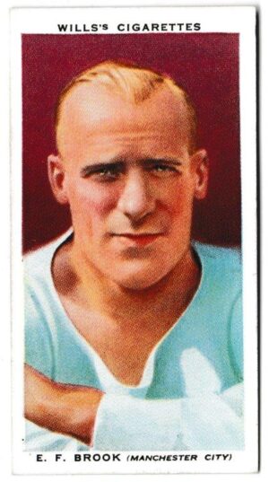 Wills (W.D. & H.O.) - 'Association Footballers' (1935) - Card #7 - E.F. Brook (Manchester City)