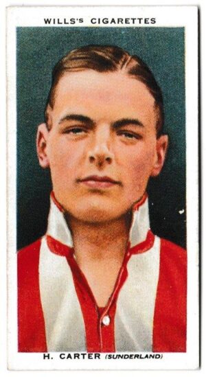 Wills (W.D. & H.O.) - 'Association Footballers' (1935) - Card #8 - H. Carter (Sunderland)